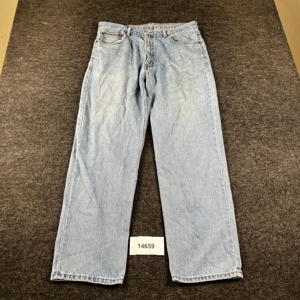VTG Levi's 550 Straight Leg Jeans Mens 36x32 Denim Cotton Light Wash Streetwear